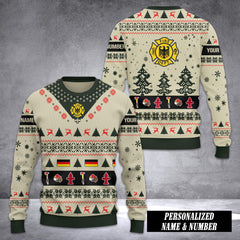 Firefighter Germany Ugly Sweater Customize 3d printed color camouflag