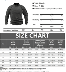 Firefighter Germany Taktischer Herren-Hoodie – Militärischer Outdoor-Pullover mit Reißverschluss, Langarm, Fleecefutter, winddicht und warm