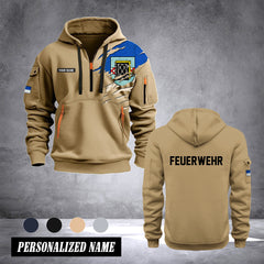 Firefighter Bochum Germany customize Hoodie Half Zipper 0909