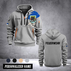 Firefighter Bochum Germany customize Hoodie Half Zipper 0909