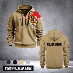 Firefighter Nuremberg Germany customize Hoodie Half Zipper 0909