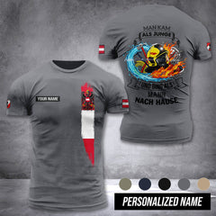 Firefighter Austria customize T-shirt 3d MAN