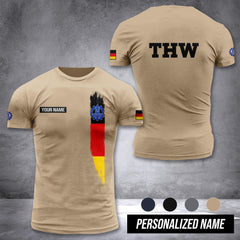 THW Germany customize T-shirt 3d MAN