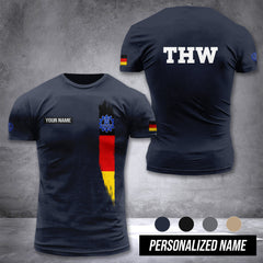 THW Germany customize T-shirt 3d MAN