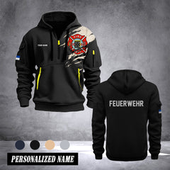 Firefighter Bochum Germany customize Hoodie Half Zipper NLG