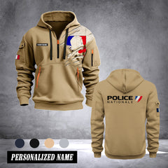 Police France customize Hoodie Half Zipper NLG