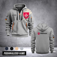 Malteser Germany customize Hoodie Half Zipper NLG