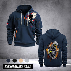 Firefighter Austria customize Hoodie Half Zipper NLG