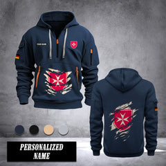Malteser Germany customize Hoodie Half Zipper NLG