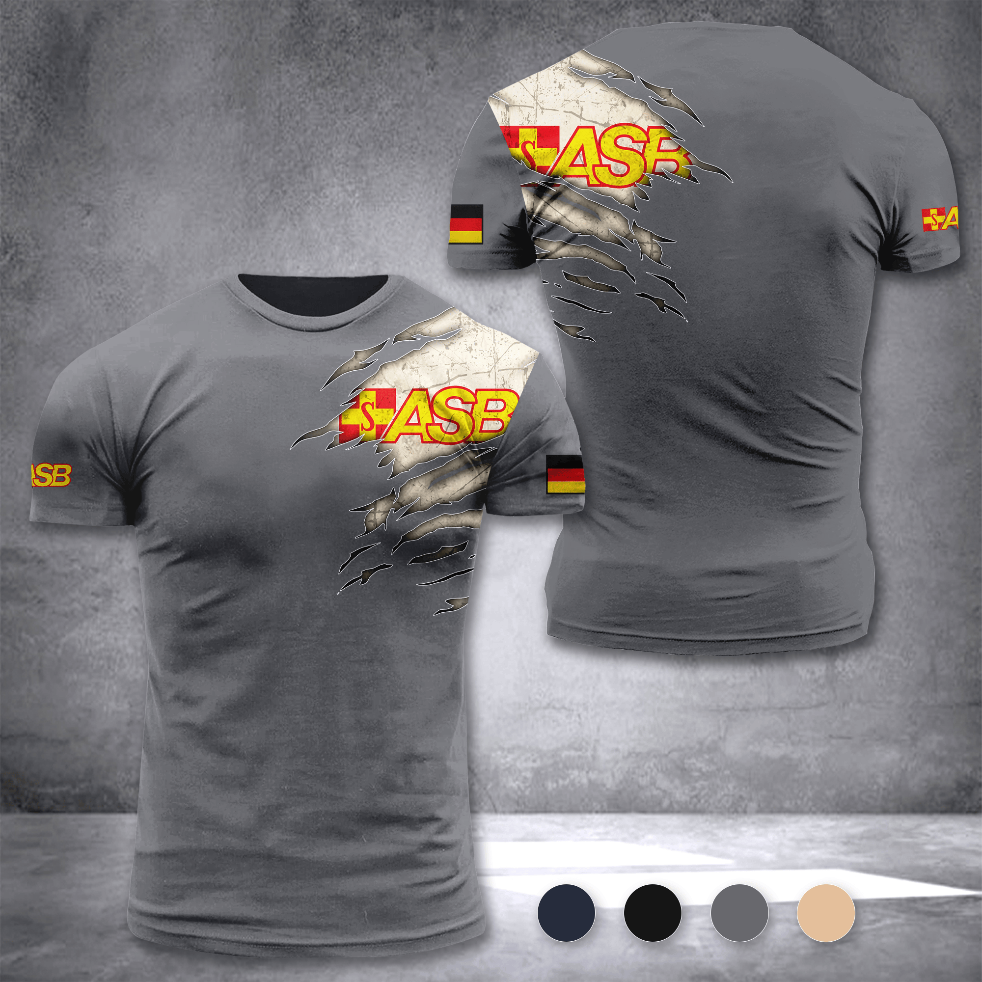 Arbeiter Samariter Bund Germany customize T-shirt 3d DUC