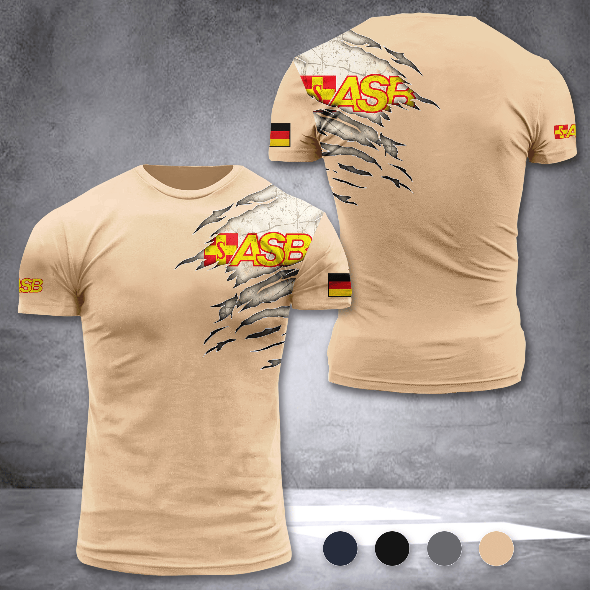 Arbeiter Samariter Bund Germany customize T-shirt 3d DUC
