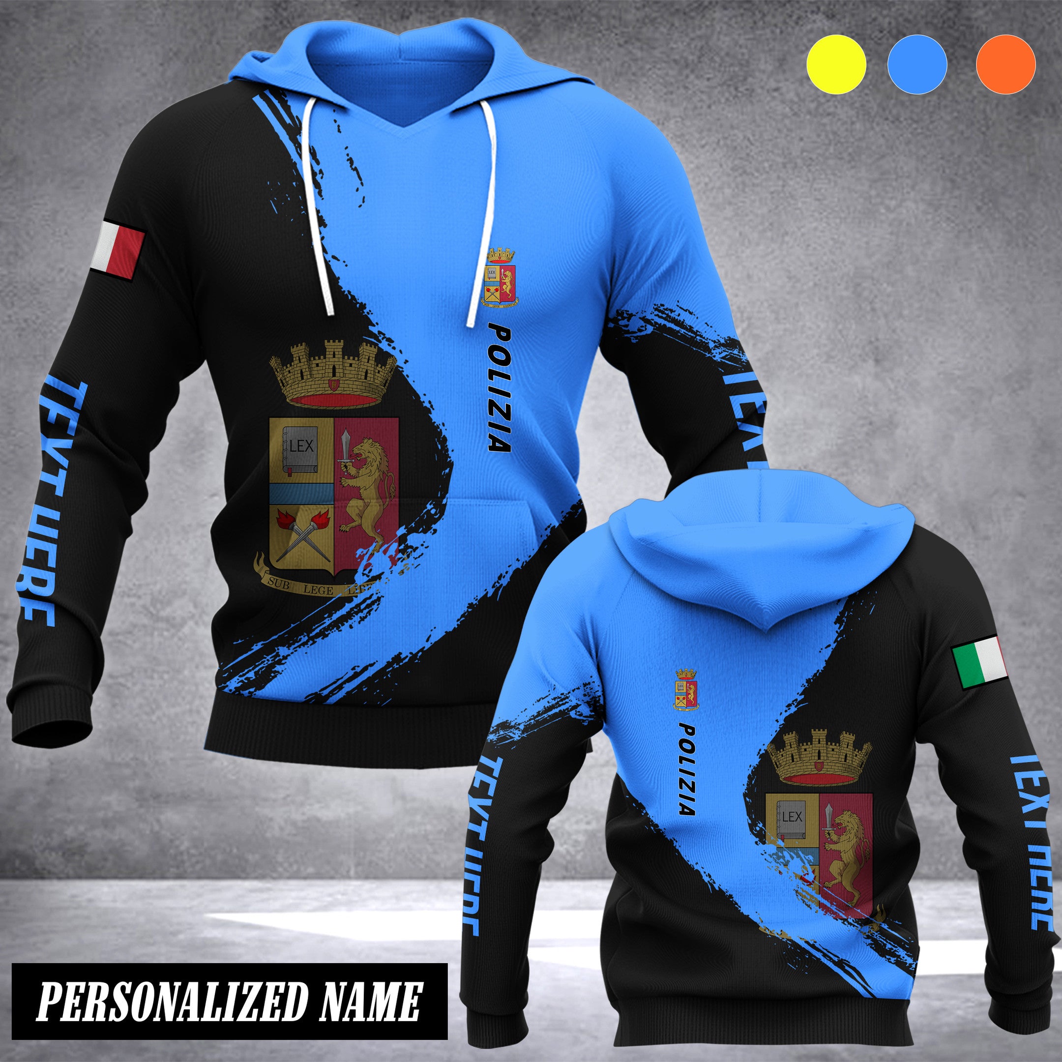 Polizia Italy customize hoodie 192