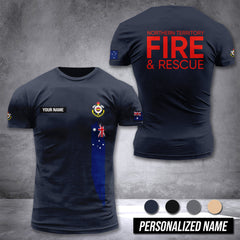 Northern Territory Fire and Rescue Service Australia customize T-shirt 3d DAH