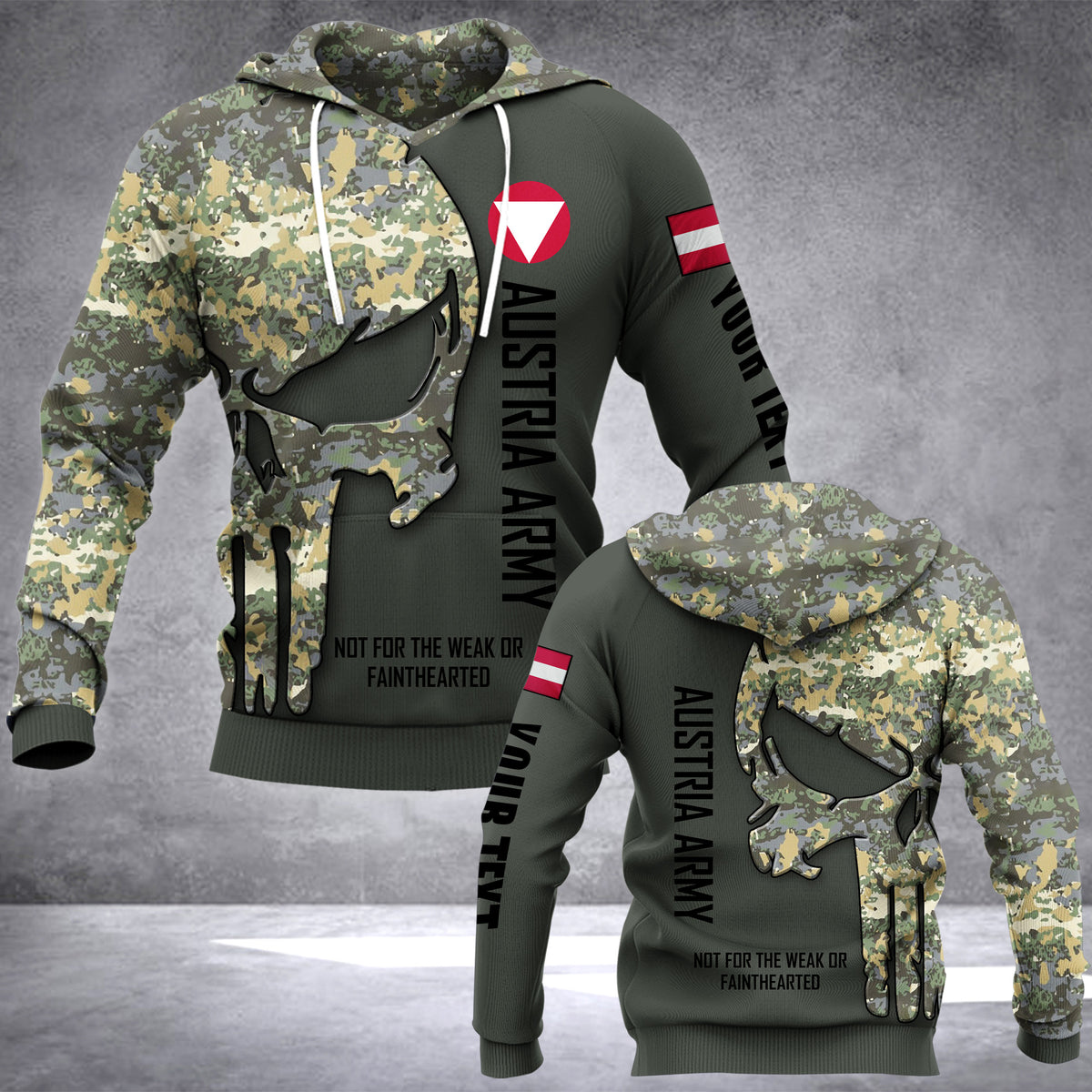 Austria Army camou customize hoodie 192