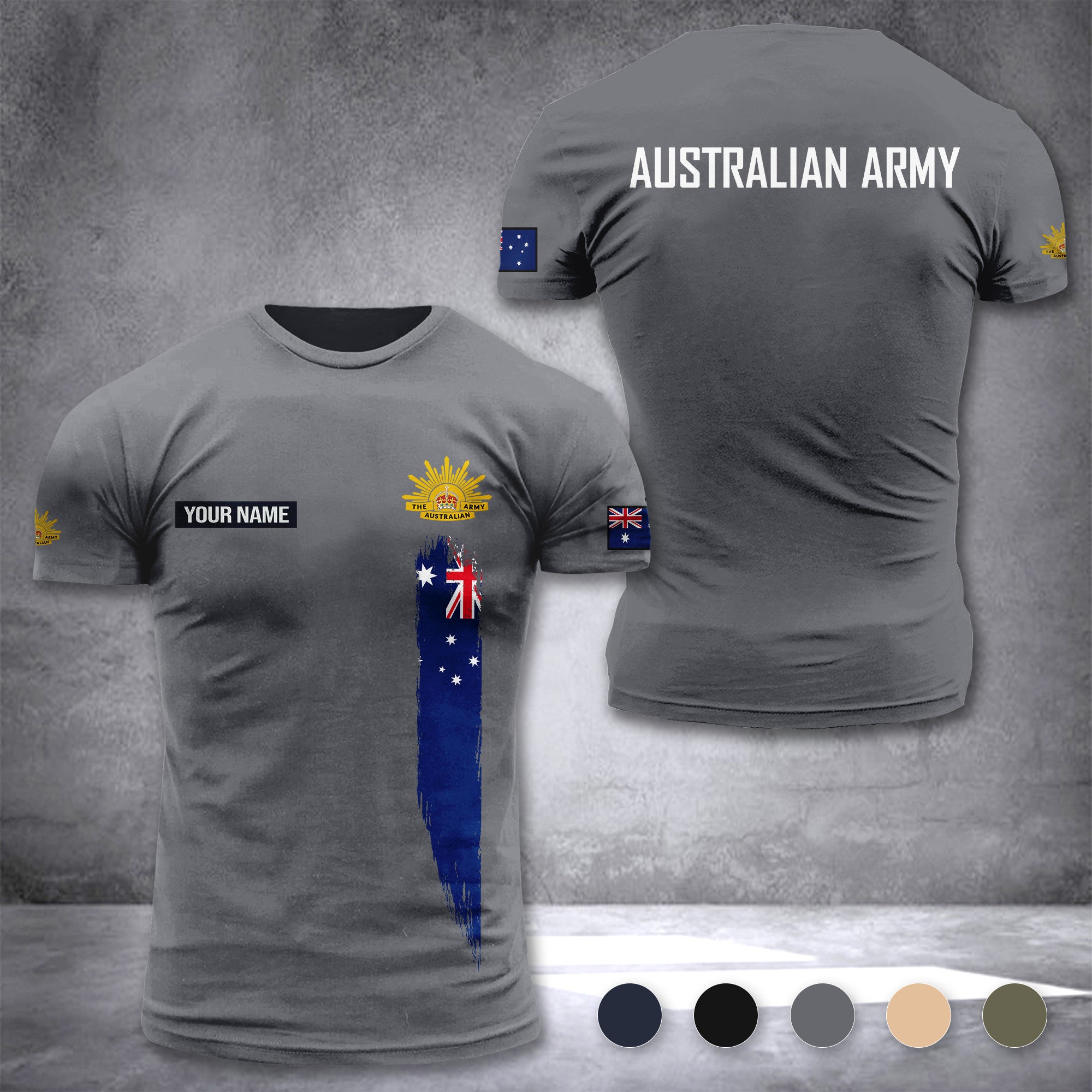 Australia Army customize T-shirt 3d DUC