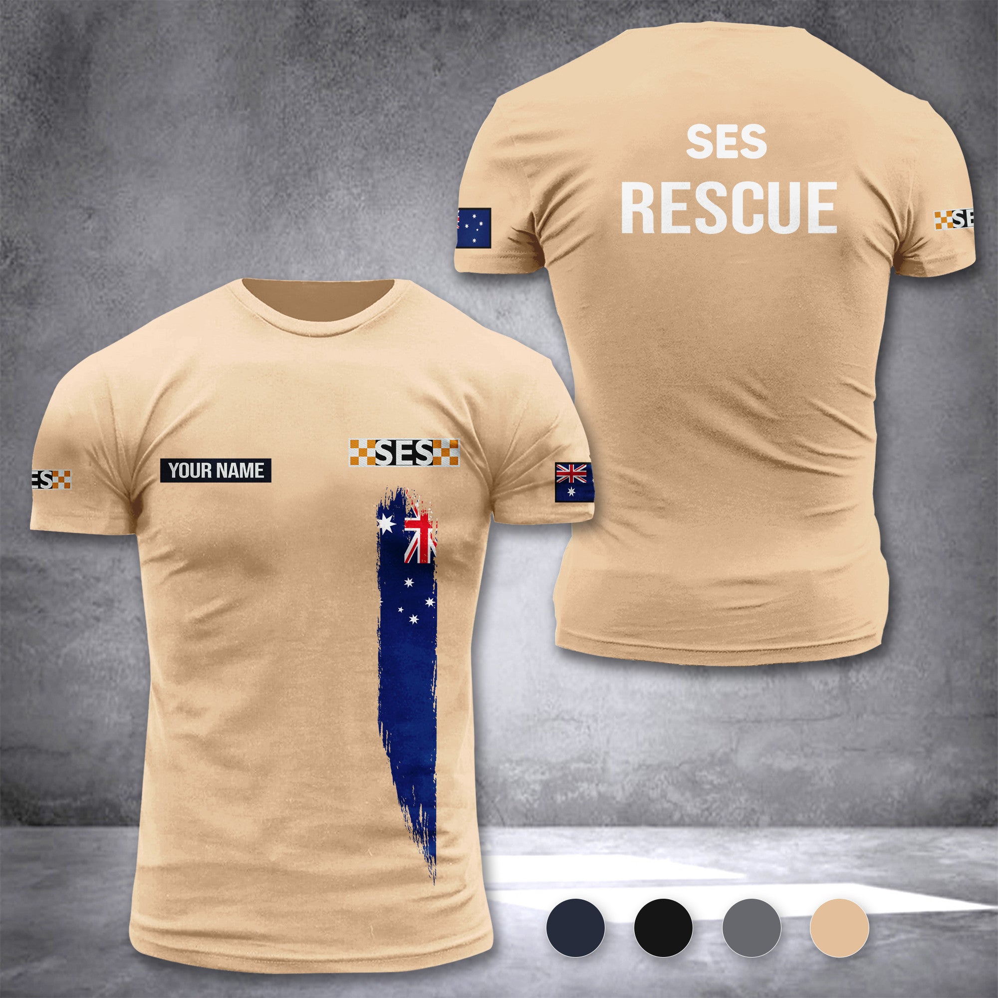 State Emergency Service Australia customize T-shirt 3d DUC