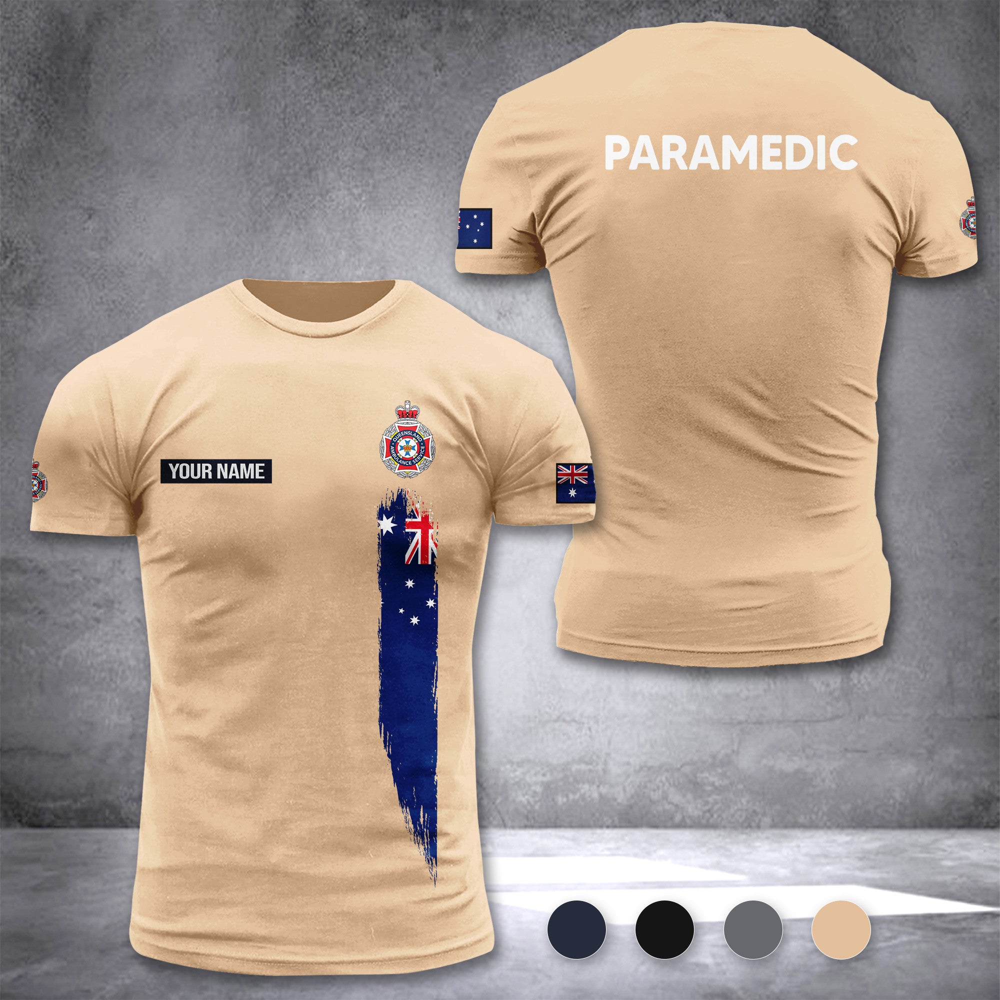 Queensland Ambulance Service customize T-shirt 3d DAH