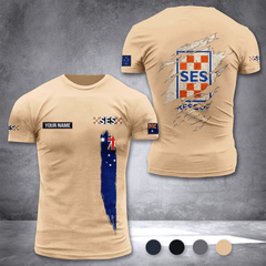 State Emergency Service Australia customize T-shirt back