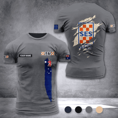 State Emergency Service Australia customize T-shirt back