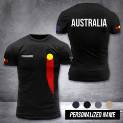 Aboriginal Australians customize T-shirt back
