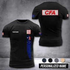 Country Fire Authority customize T-shirt rack