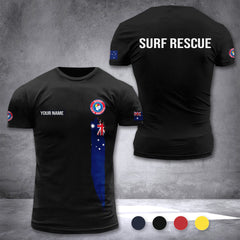 Surf Rescue Australia customize T-shirt rack