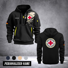 Deutsches Rotes Kreuz customize Hoodie Half Zipper NLG