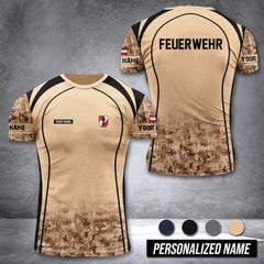 Firefighter Austria customize T-shirt digital camo