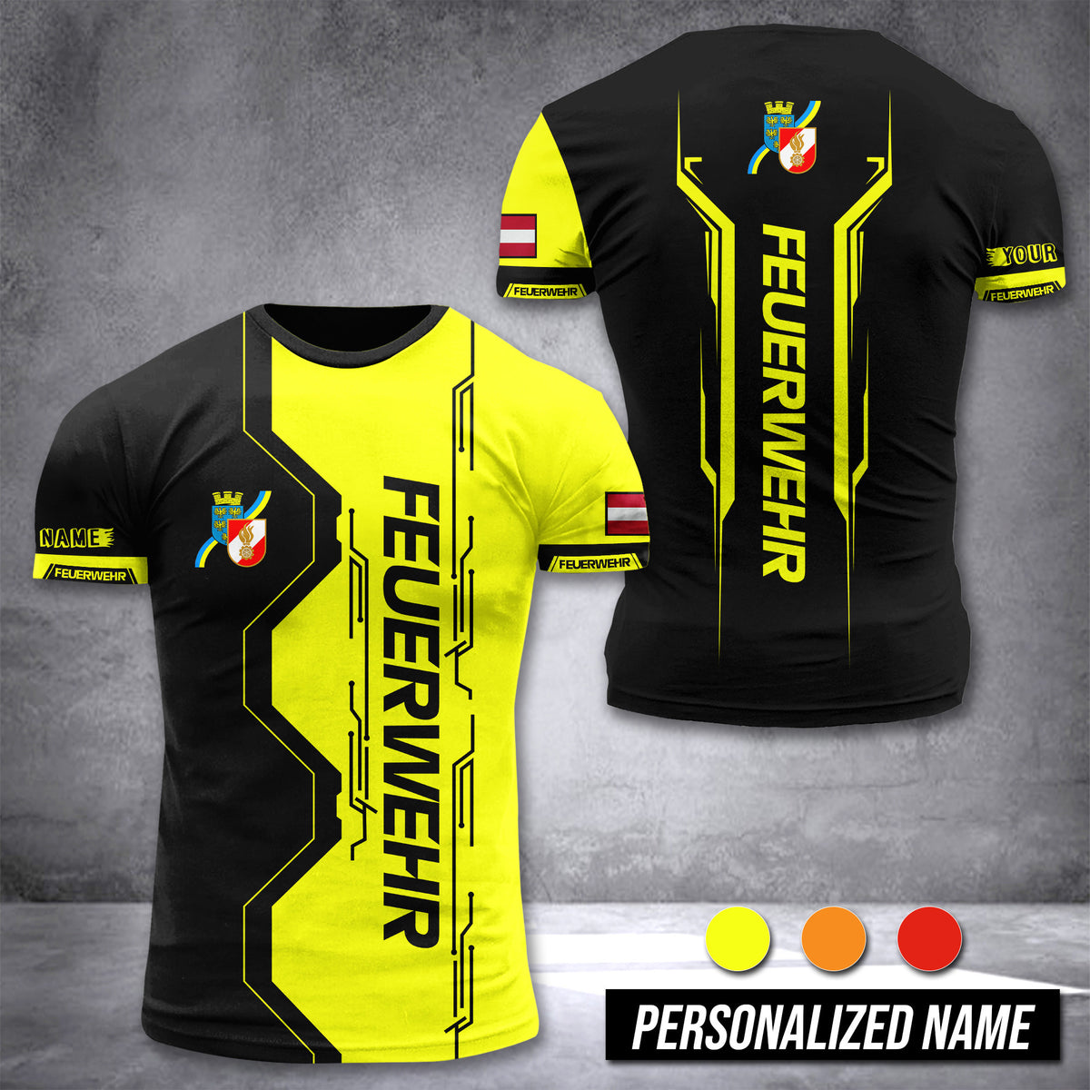 Firefighter Lower Austria customize T-shirt 3d NTE