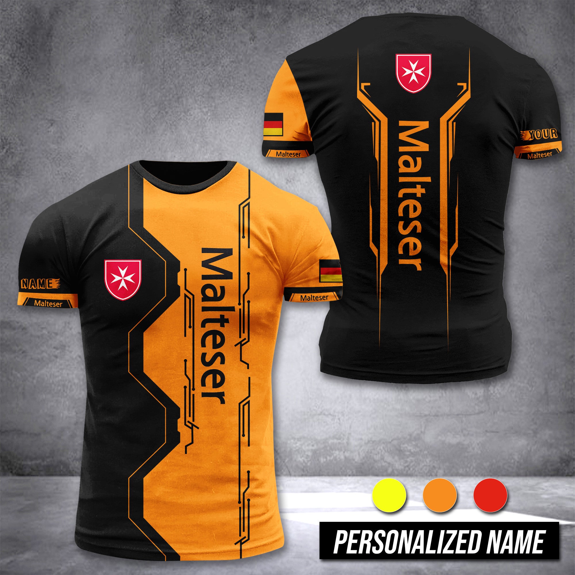 Malteser customize T-shirt 3d NTE