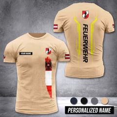 Firefighter Austria customize T-shirt nte