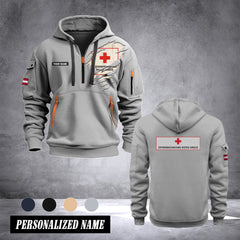 Rotes Kreuz Austria customize Hoodie Half Zipper TH