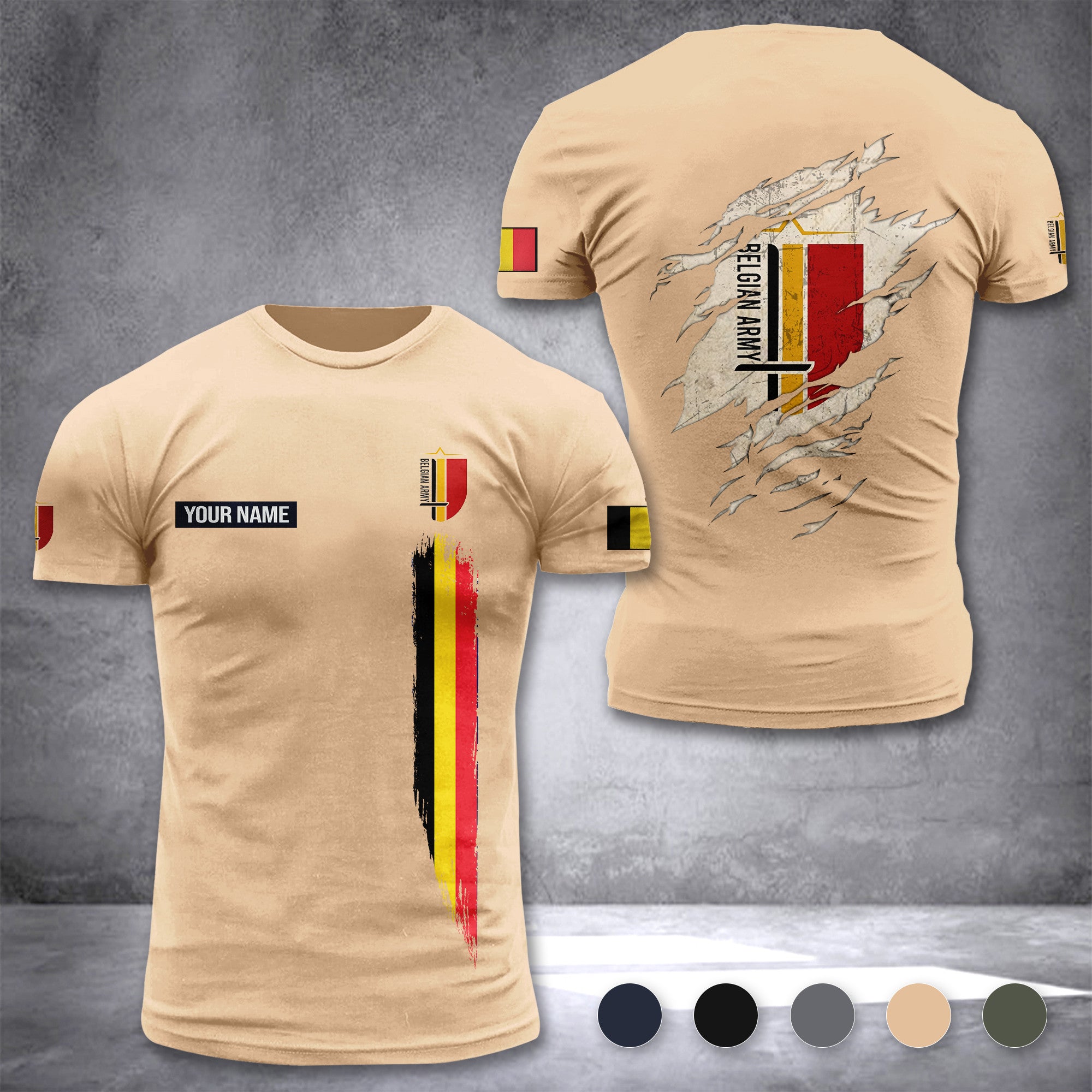 Belgian army customize T-shirt 230