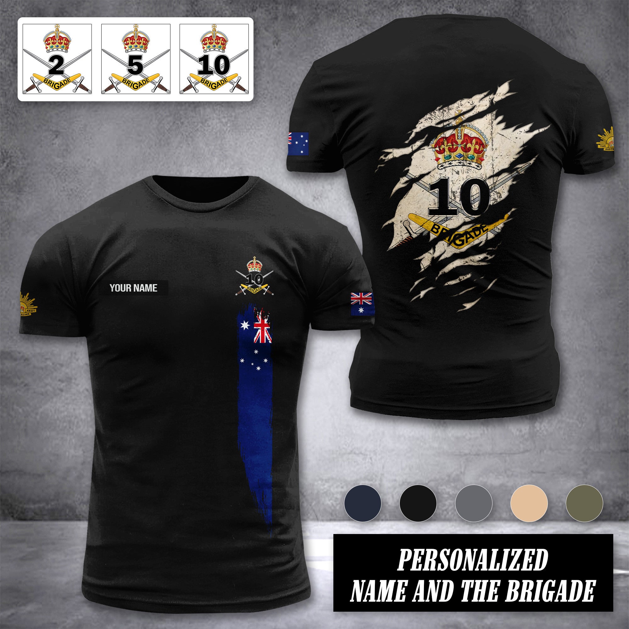 Australia army customize T-shirt 230