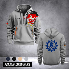 THW lower saxony customize Hoodie Half Zipper NLG