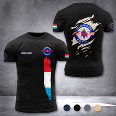 Luxembourg Air Rescue customize T-shirt back