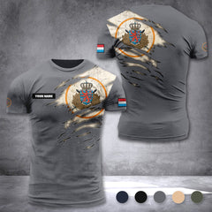 Luxembourg Army customize T-shirt 3d zak