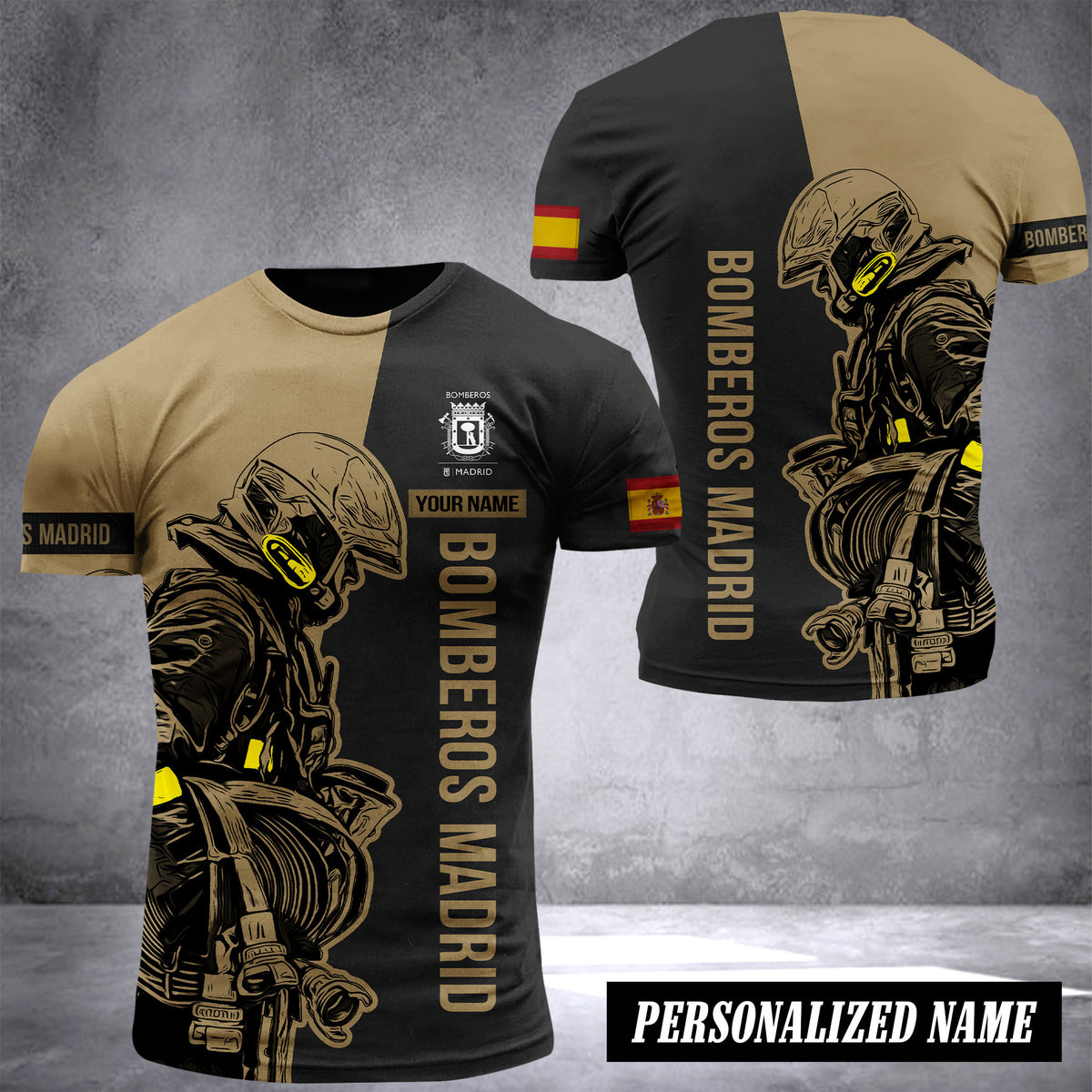 Bomberos Madrid customize T-shirt 144