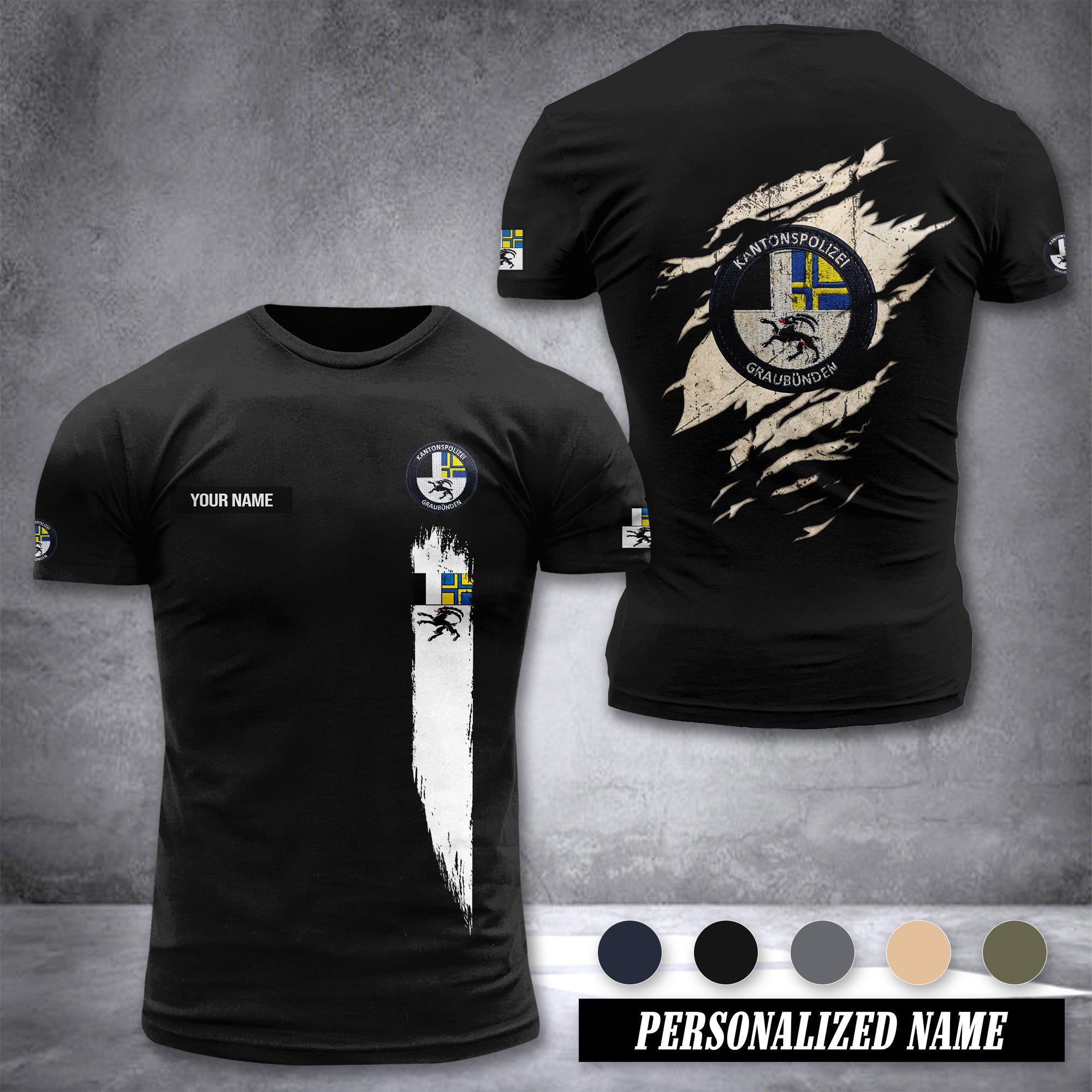 Polizei Graubünden customize T-shirt zak