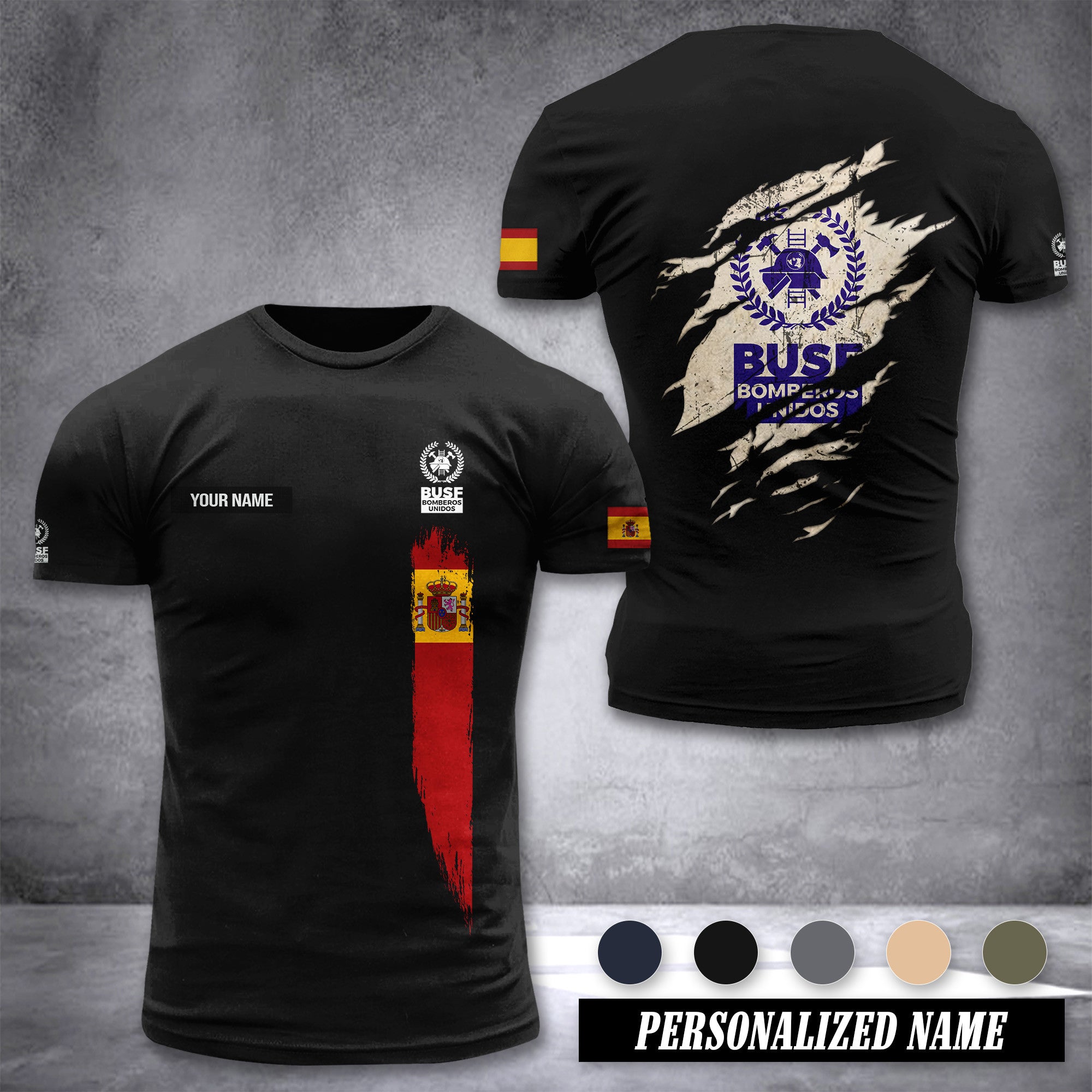 Bomberos Spain customize T-shirt zak