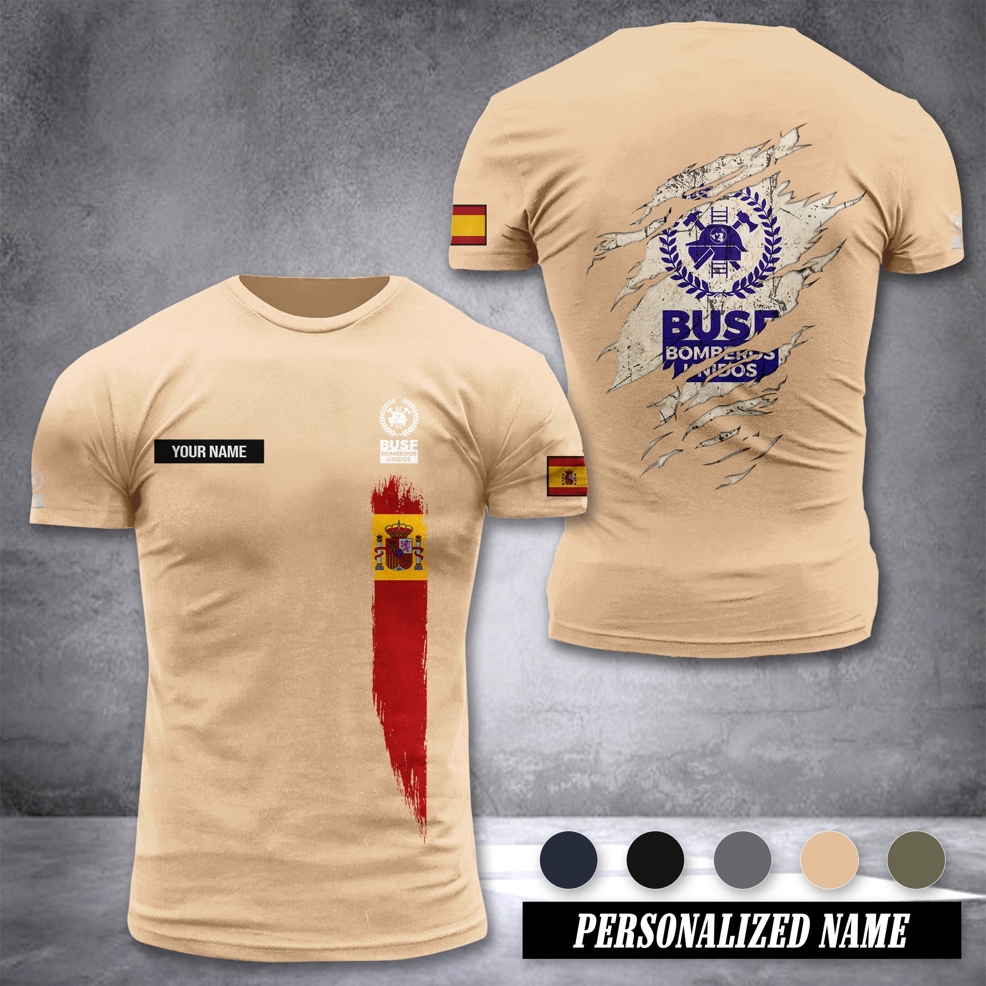 Bomberos Spain customize T-shirt zak