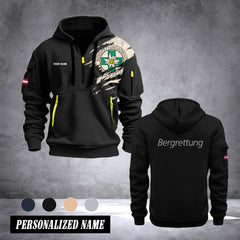 Bergrettung Austria customize Hoodie Half Zipper NLG