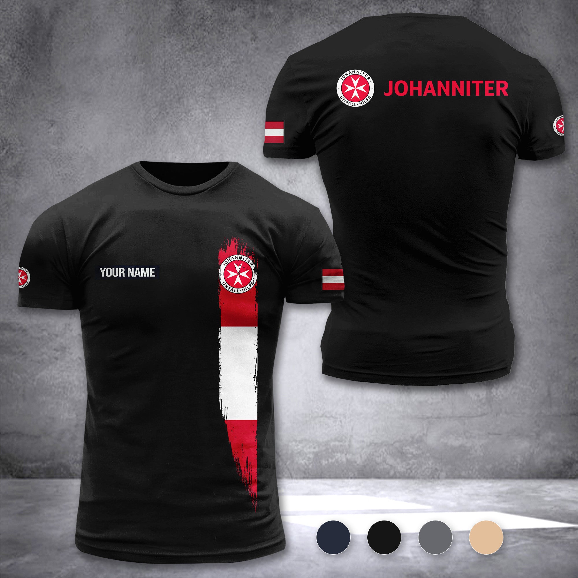 Johanniter Austria customize T-shirt zak