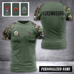 Luxembourg Army customize rank T-shirt 234
