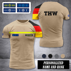 THW Germany customize rank t shirt 3d 442