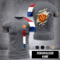 Firefighter Netherlands customize T-shirt 3d 442