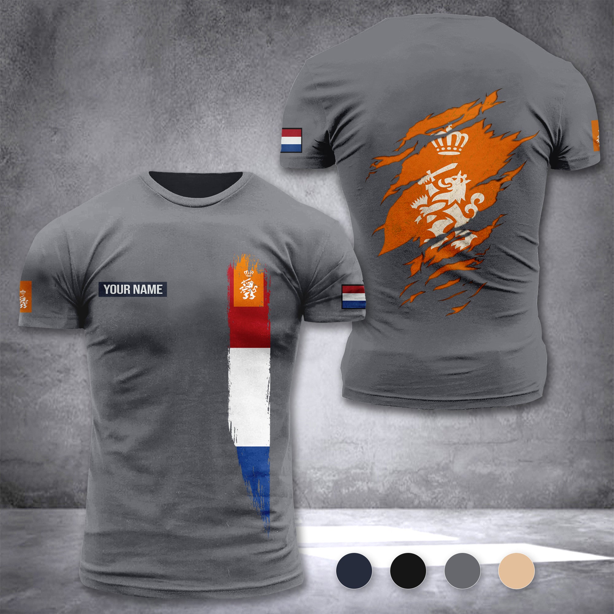 Koninklijke Landmacht Netherlands customize T-shirt zak