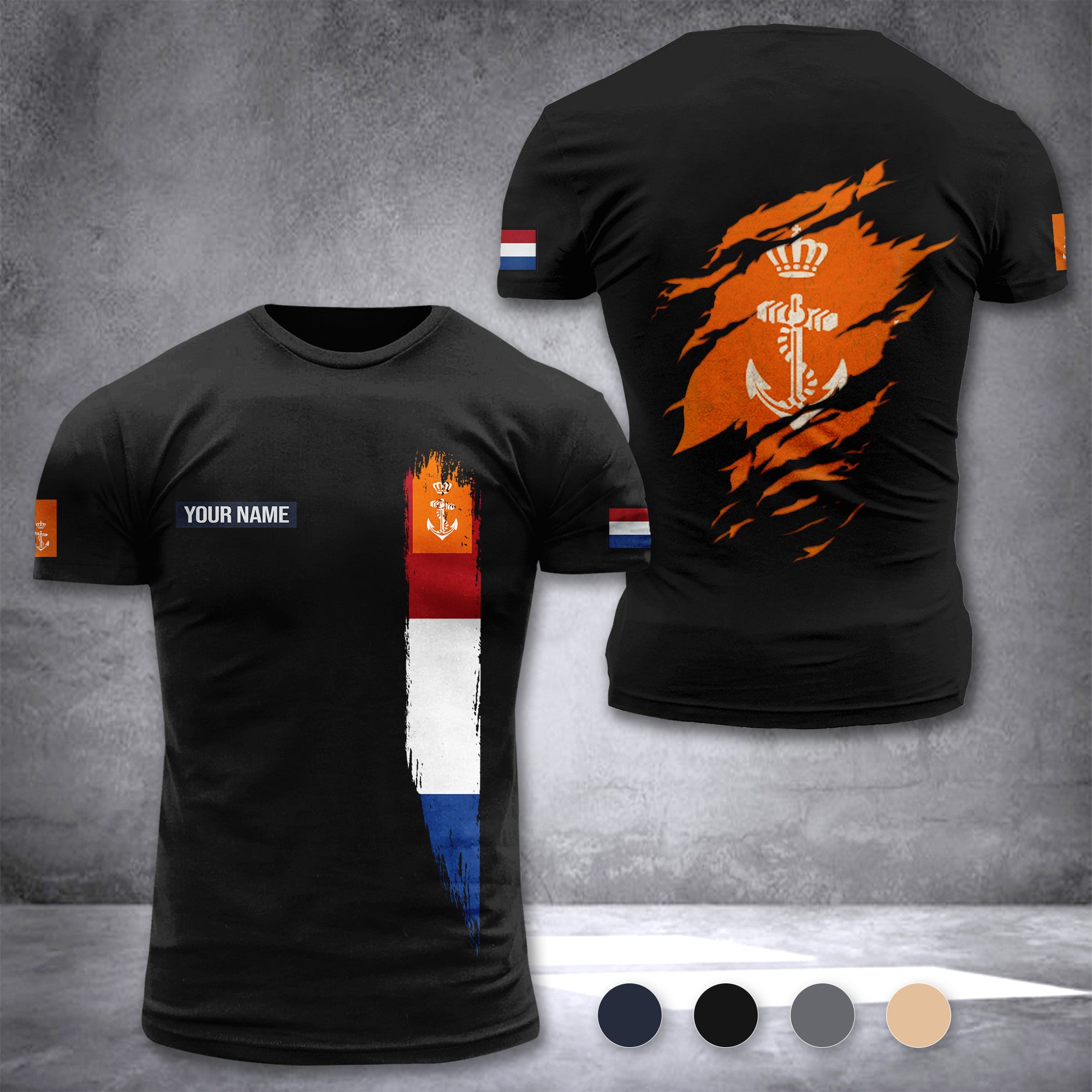 Koninklijke Marine Netherlands customize T-shirt zak