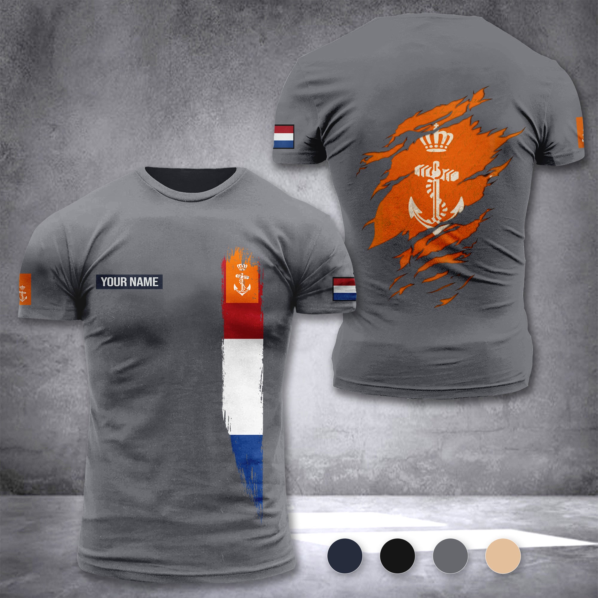 Koninklijke Marine Netherlands customize T-shirt zak