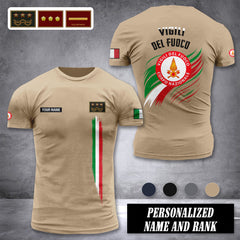Firefighter Italy customize ranking T-shirt 246